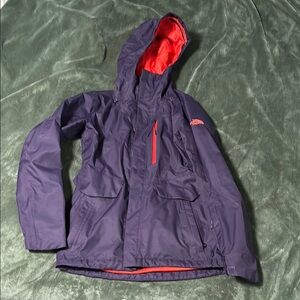 The North Face women’s Purple Water Resistant Outershell with Red Accents
